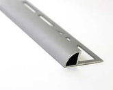 Emser Tile Signature Series ZBL347-410-10025-1 Quarter Circle Trim, Aluminum, Satin Silver